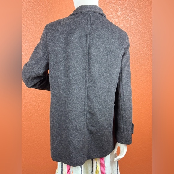 Lauren Ralph Lauren Vintage Jacket Black Button Up Wool Blend Coat Size Medium - Picture 11 of 17